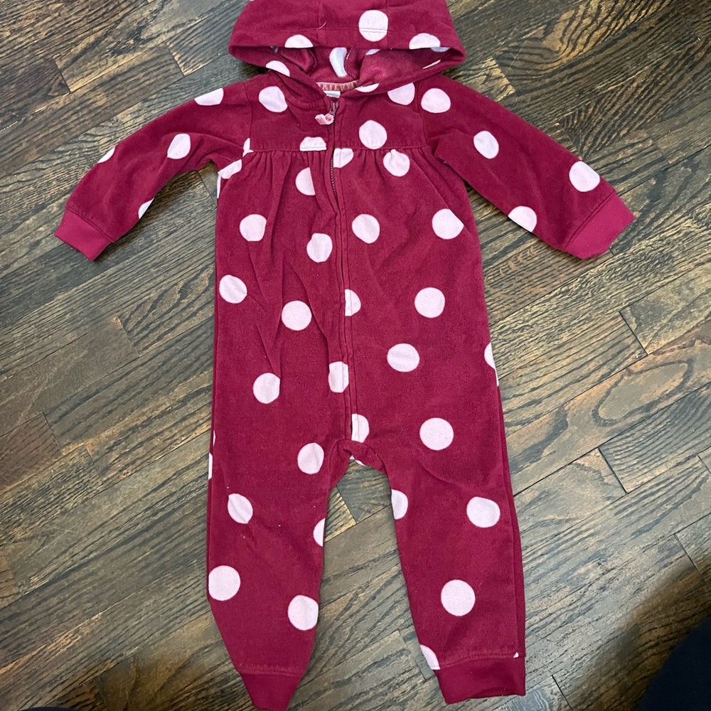 Carter’s girl 18 month fleece onesie